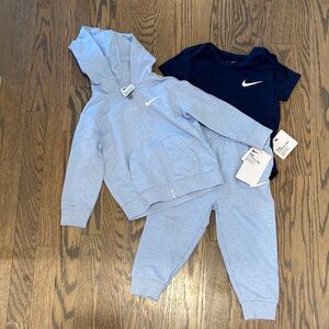 Nike Light Blue Hoodie and Joggers Set